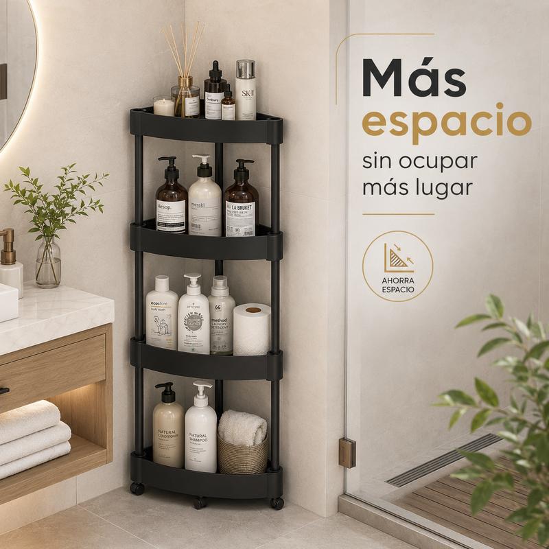 Carrito Organizador Esquinero de 4 Niveles