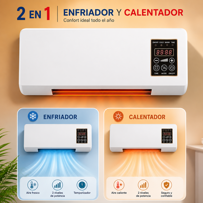 Aire Acondicionado Portátil 2 en 1 – Calienta y Enfría